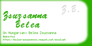 zsuzsanna belea business card